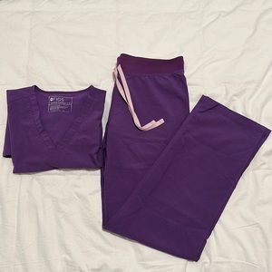 Figs scrub set, purple, size S